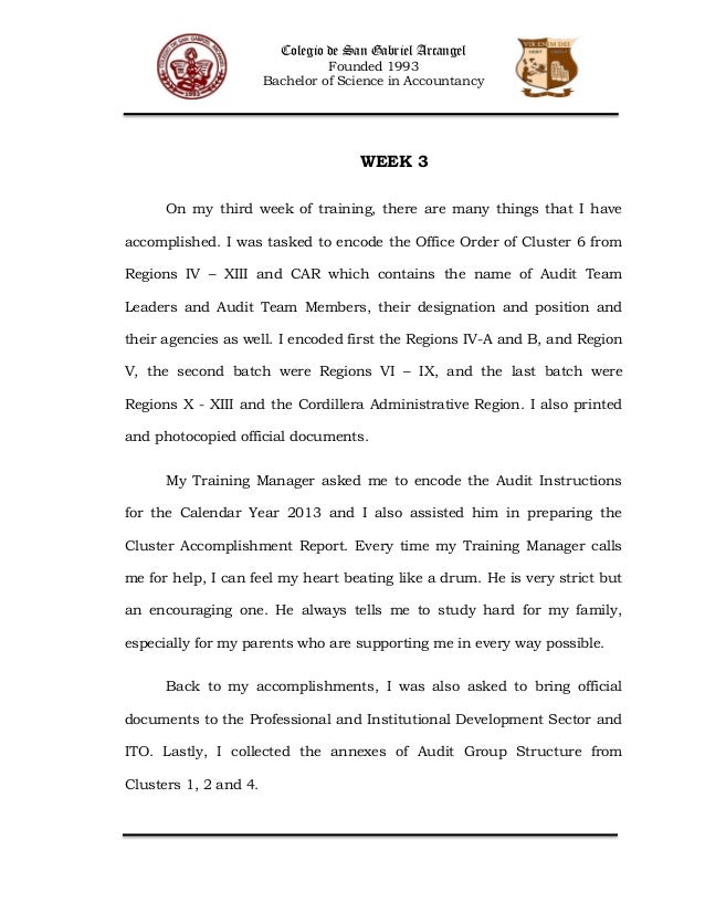 conclusion and recommendation of ojt summary of ojt experience